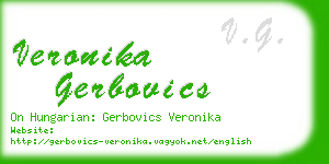 veronika gerbovics business card